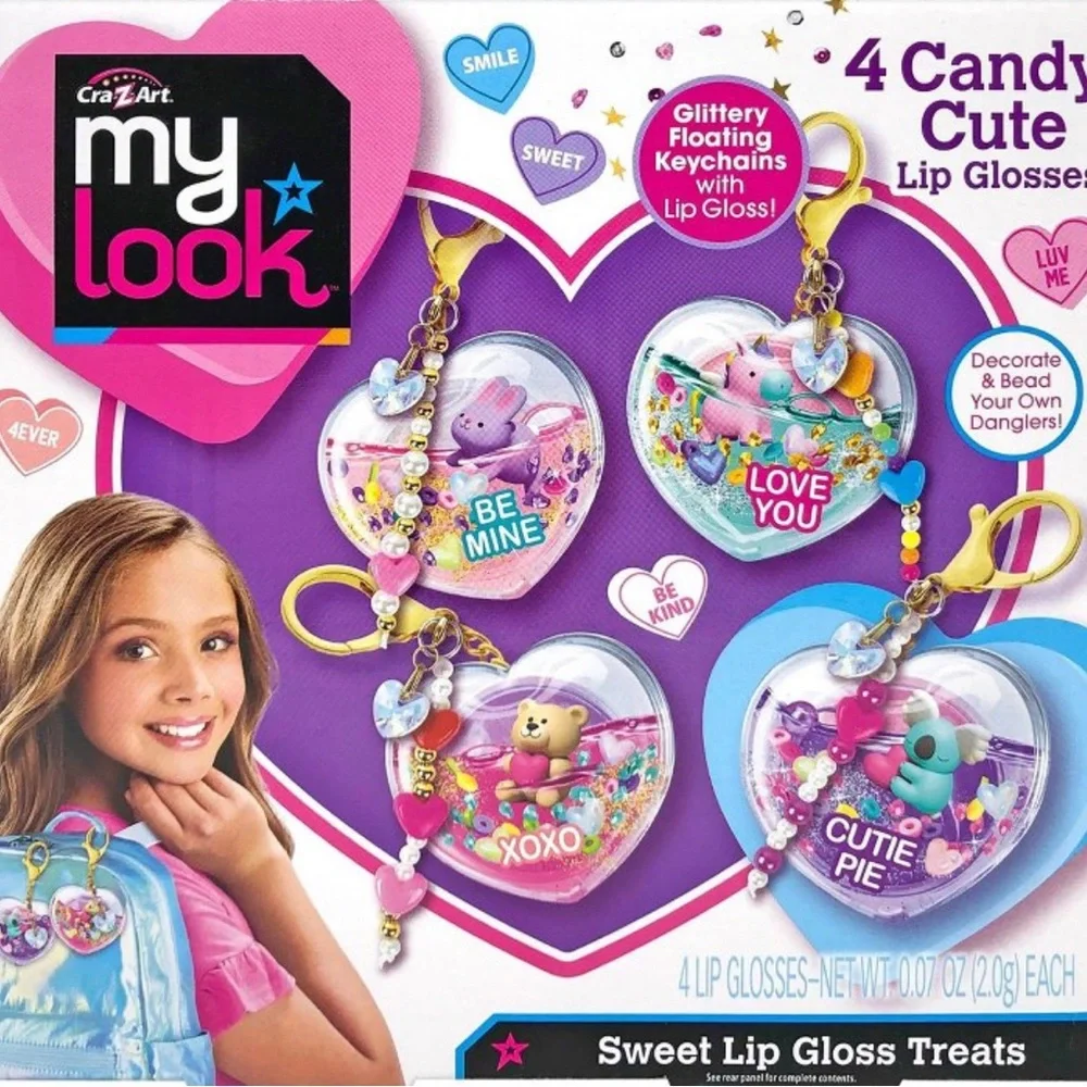 My Look 4 Candy Cute Lip Glosses - Pink and Purple